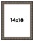14x18 Modern Bamboo Picture Frame with UV-Resistant Acrylic & Acid Free Backing, Available in 5 Finishes - Gold, Silver, Brown, Black, and Natural